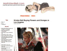 Tablet Screenshot of mykristenbell.com